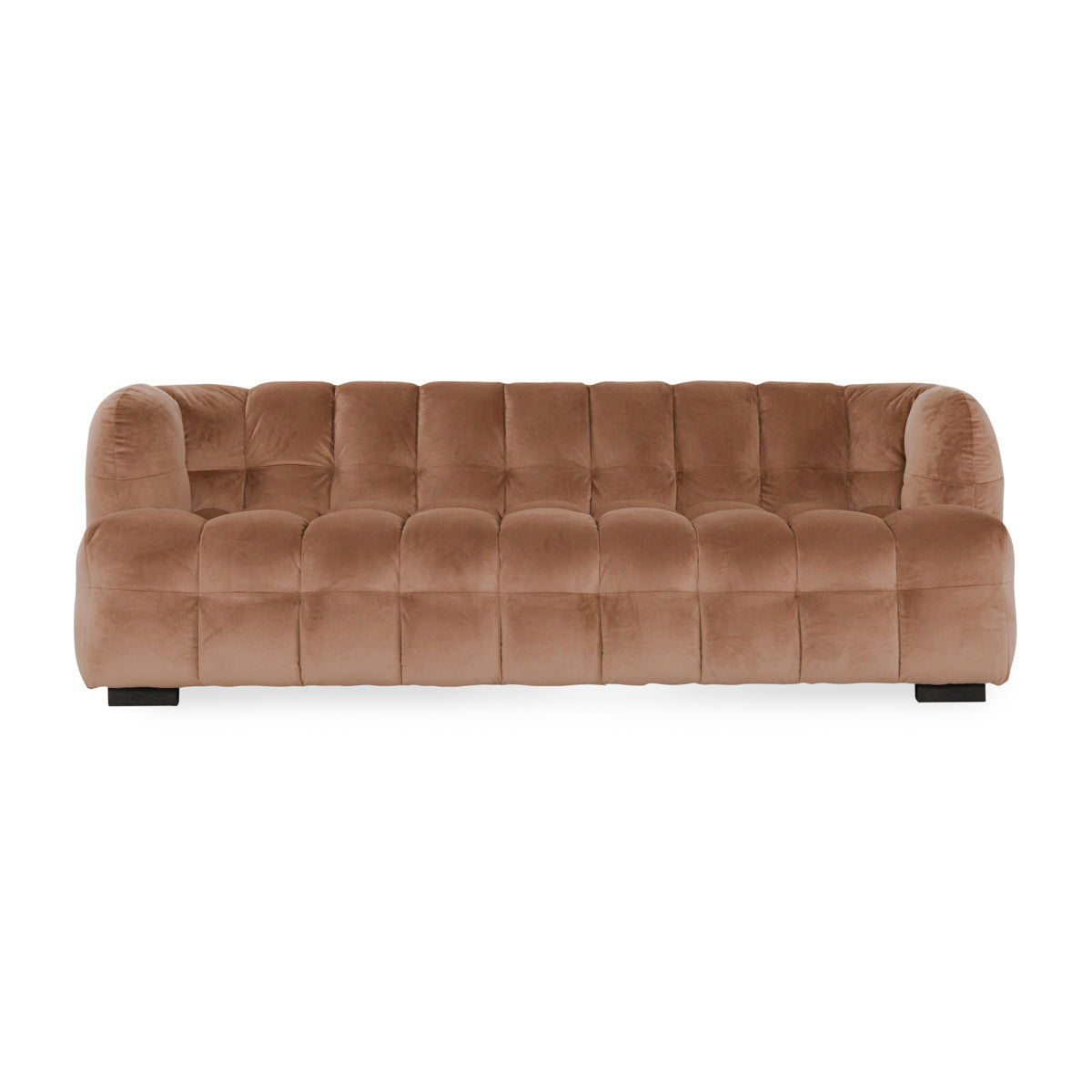 Petra - Velvet Sofa - Brown