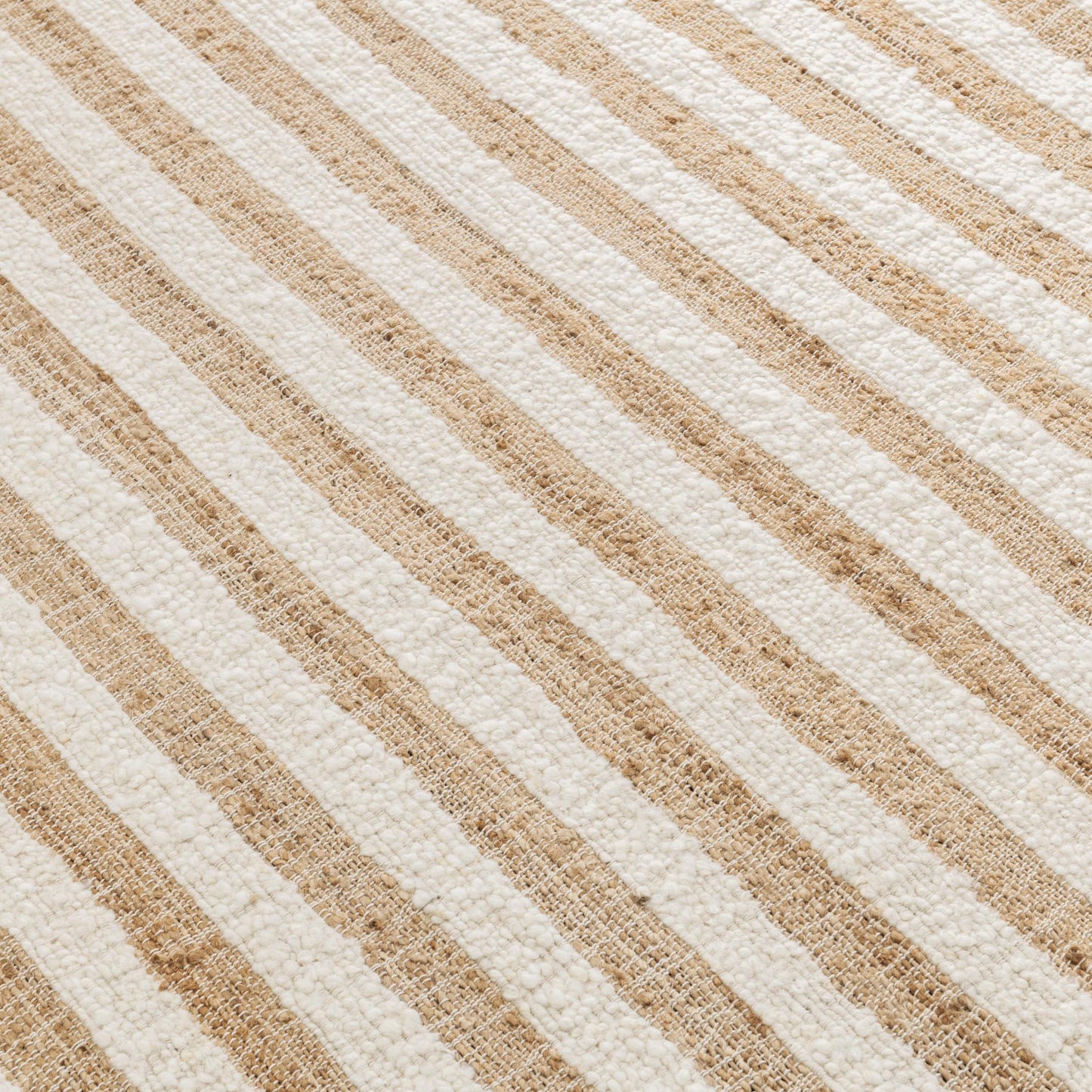 Rhodes - 1' x 1' Area Rug - Stripe Natural/Ivory
