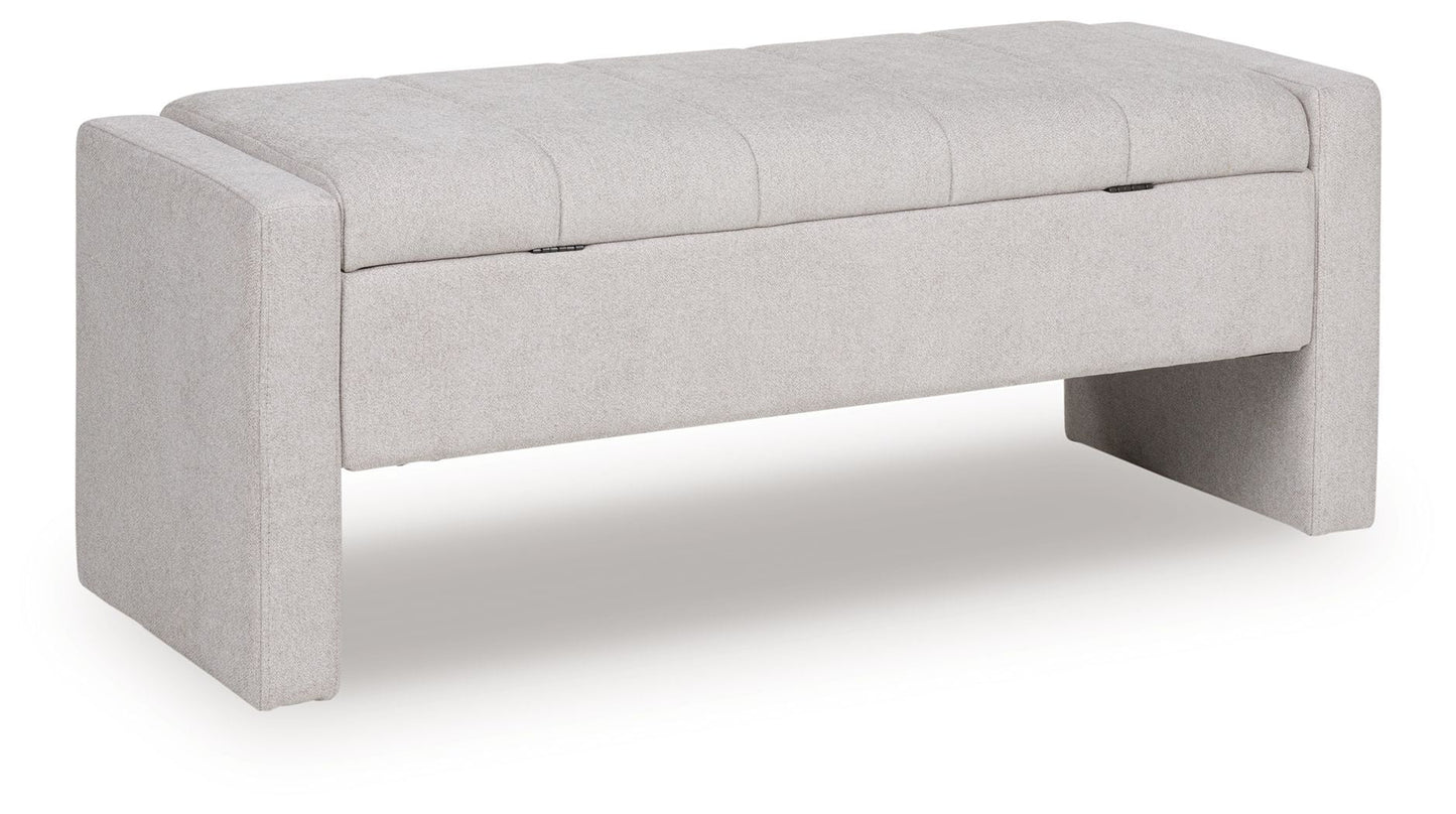 Akselman - Gray - Storage Bench