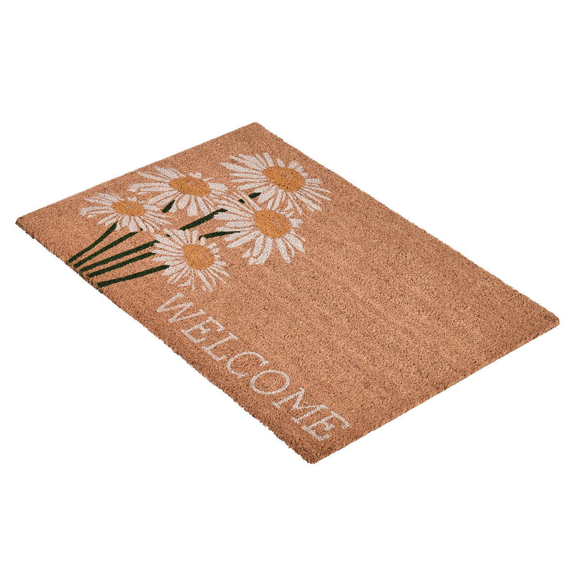Doormats - Daisy Welcome Doormat - Ivory Multi/Natural