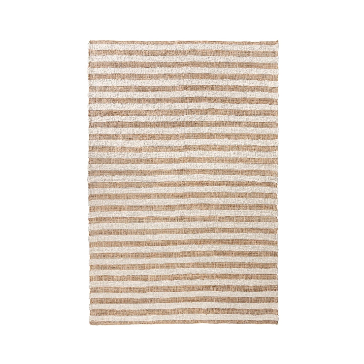 Rhodes - 1' x 1' Area Rug - Stripe Natural/Ivory