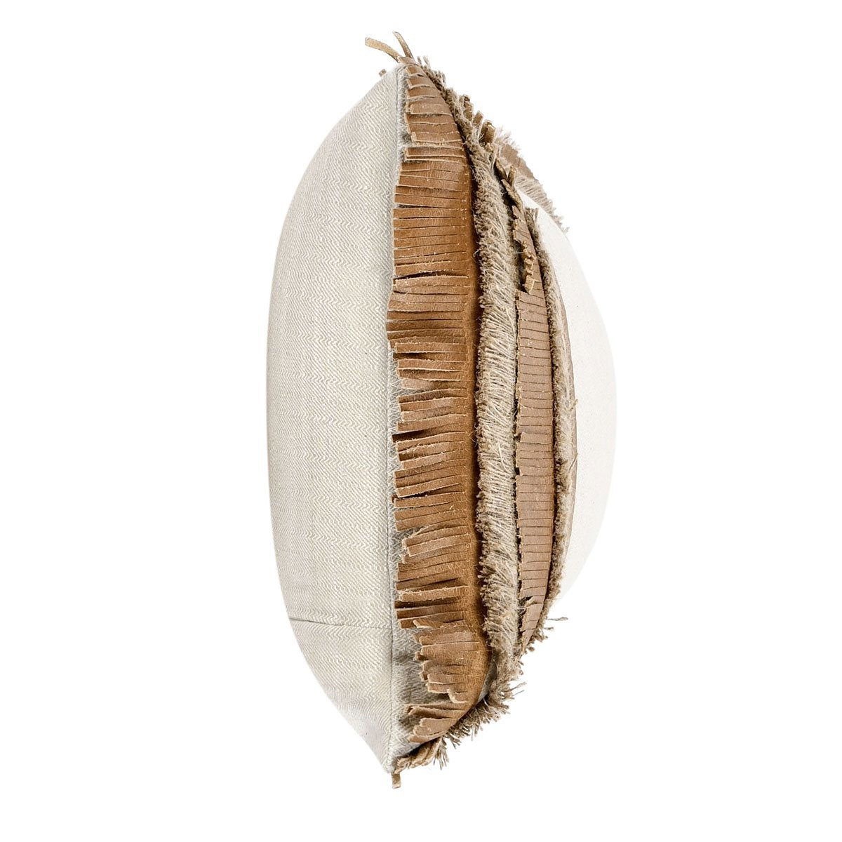 Timeless - TL Pottery Leather Pillow - Chestnut/ Natural