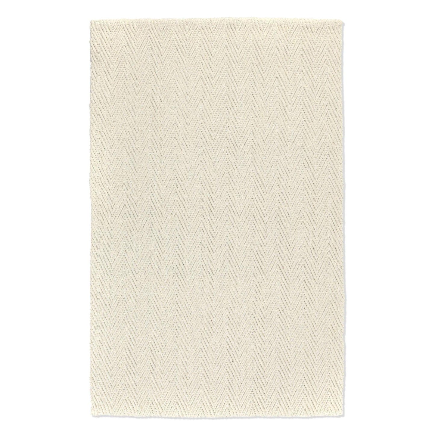 Herringbone - 1' x 1' Swatch Wool/Jute Rug - Ivory