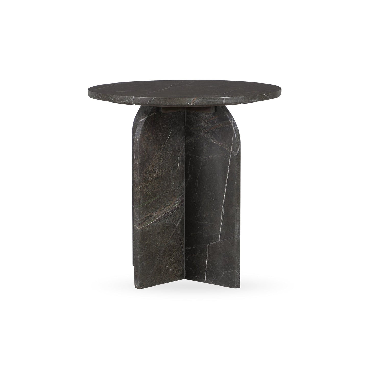 Briley - Marble Round Accent Table Small - Green