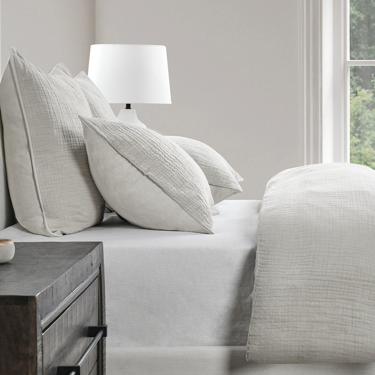Cardiff - Queen Duvet Collection - Gray