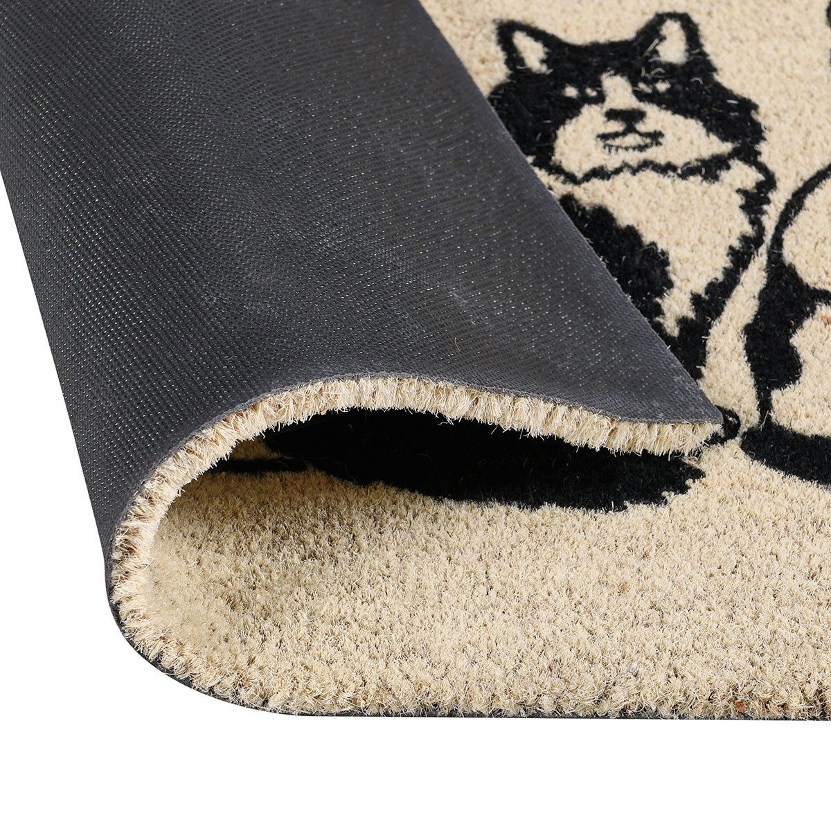 Doormats - Kitty Crew Doormat - Black/Sand