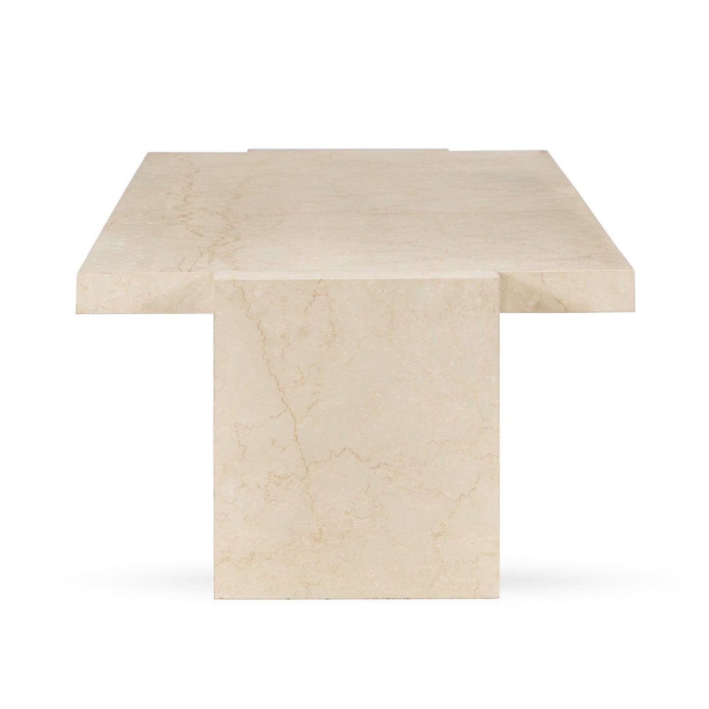 Rizza - Marble Rectangle Coffee Table - White