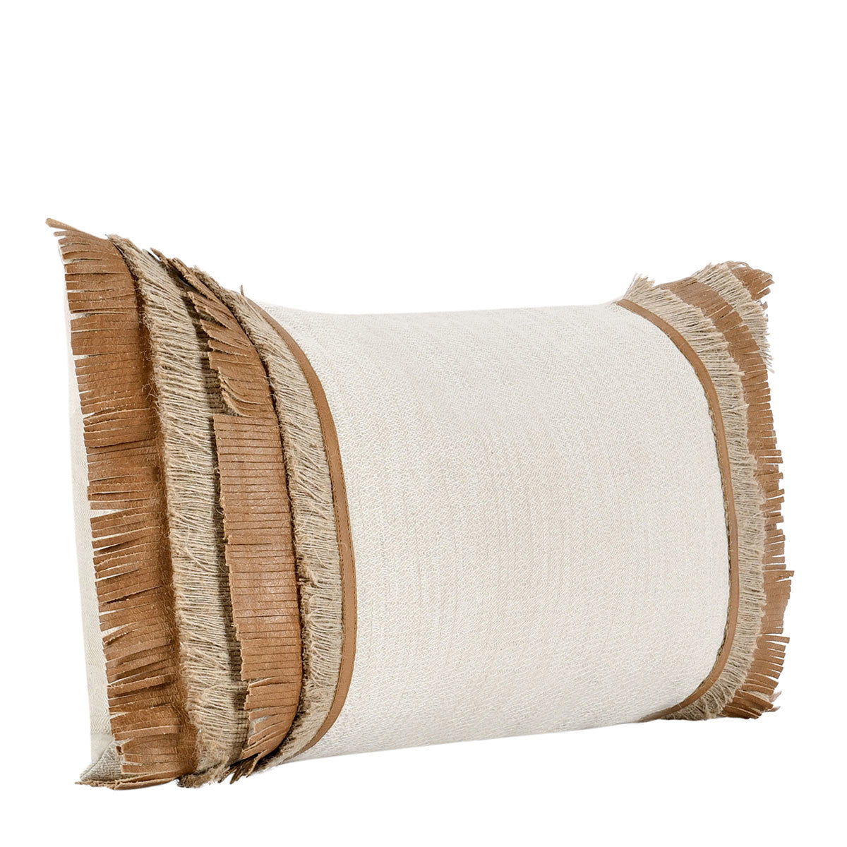 Timeless - TL Pottery Leather Pillow - Chestnut/ Natural