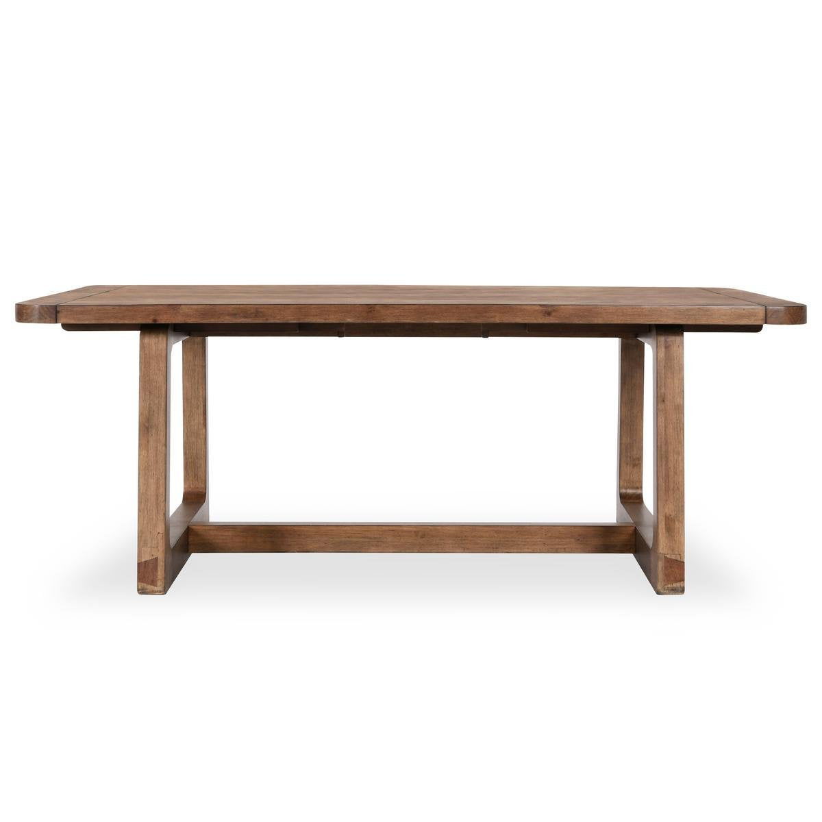Lyra - Pine Wood 80-110 Ext Dining Table - Smoke Brown