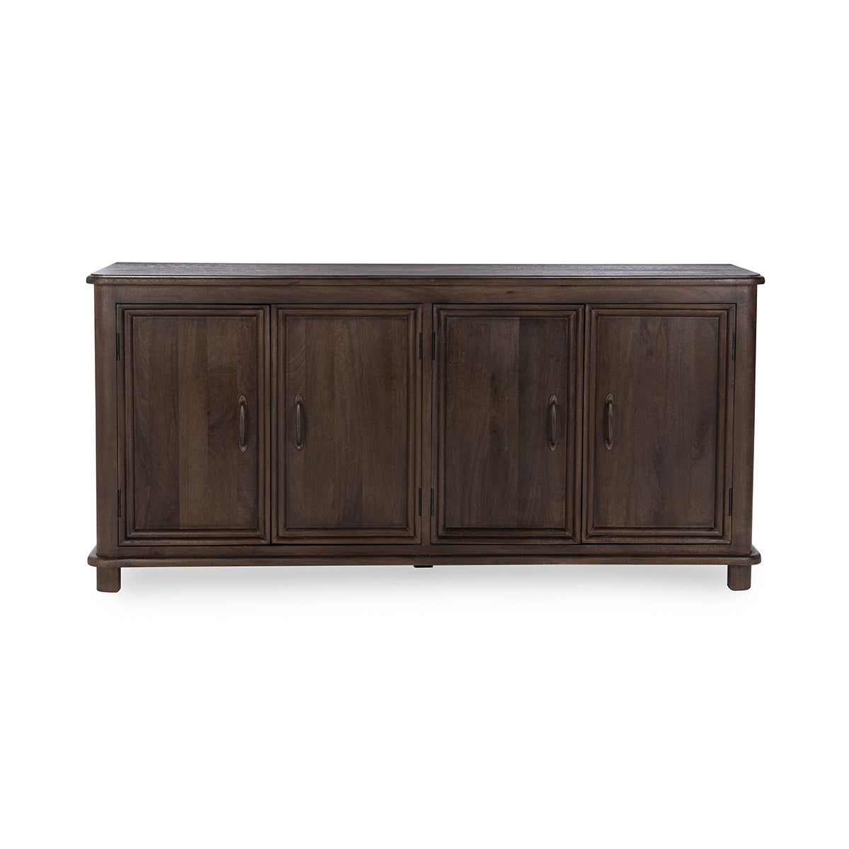 Brookside - Mango Wood 4 Door Cabinet - Cocoa Brown