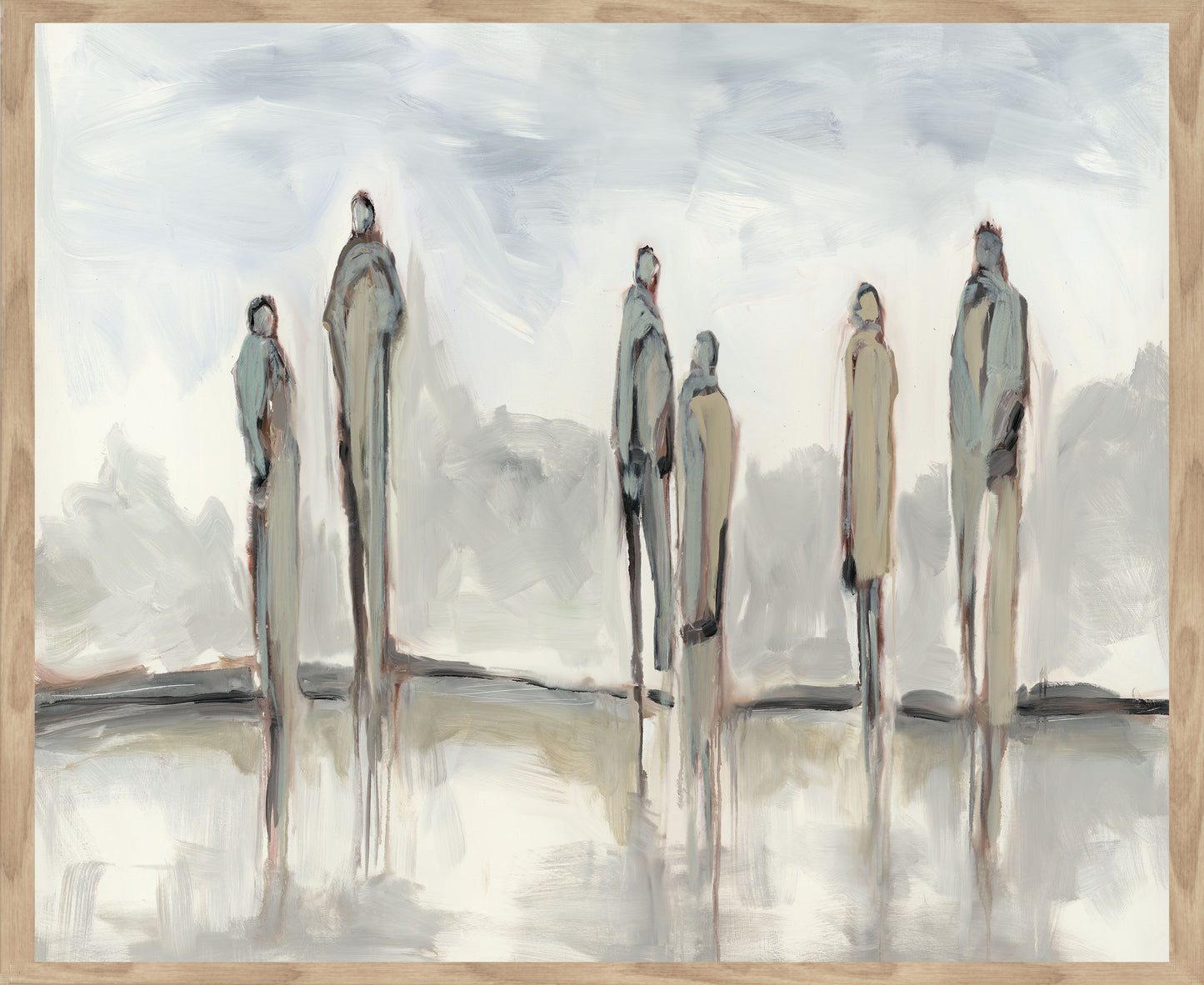 Stance - 48 x 72 Painting By Buddy Whitlock - Light Blue