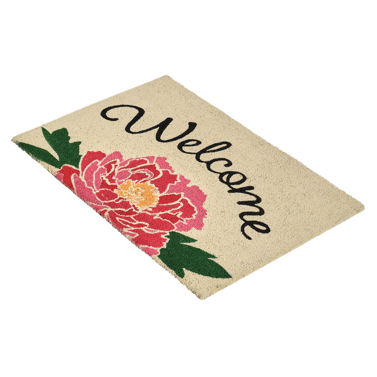 Doormats - Peony Welcome Doormat - Pink Multi/Sand