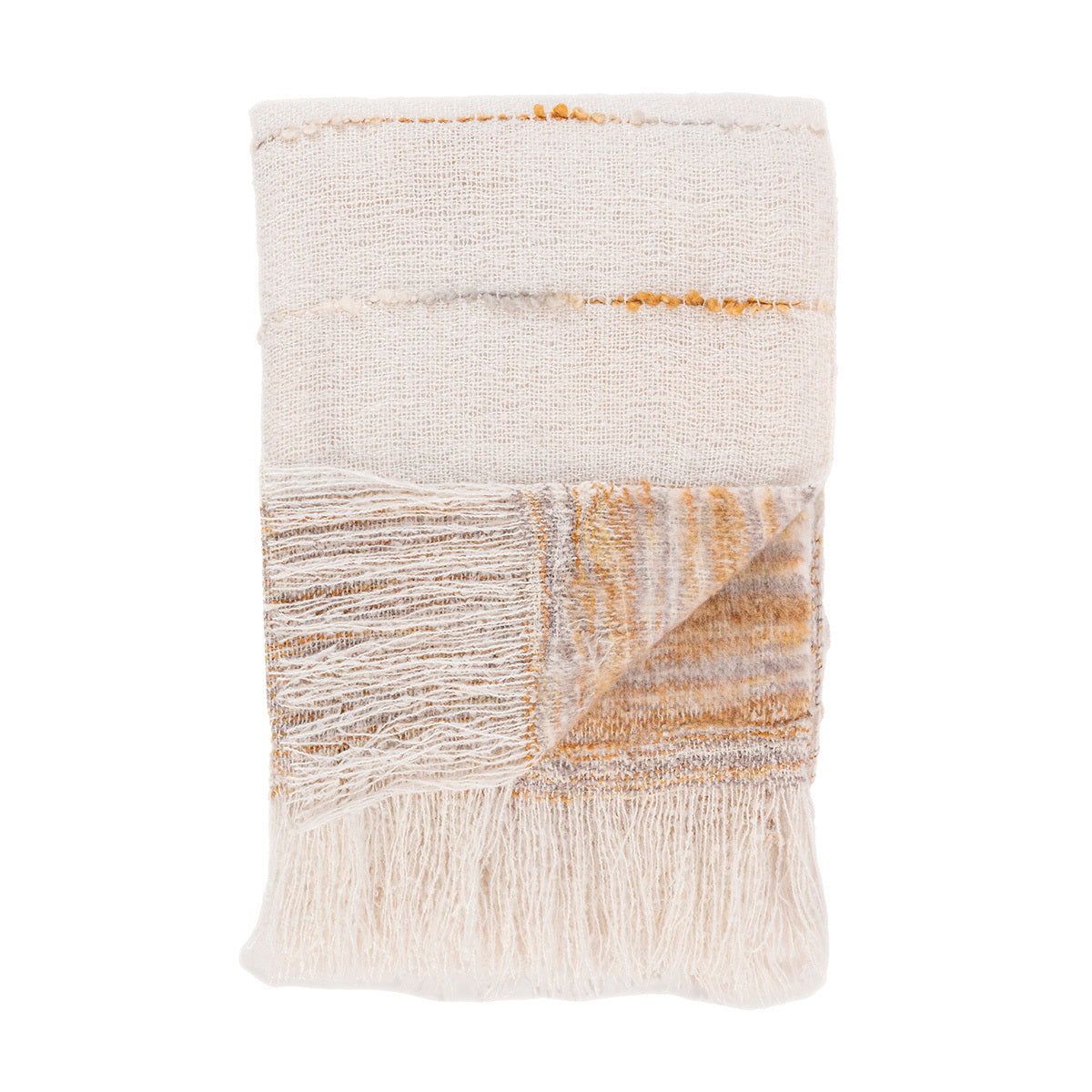 Throws - TC Albedo Throw - Ivory/Rust