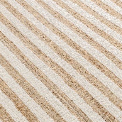 Rhodes - 1' x 1' Area Rug - Stripe Natural/Ivory