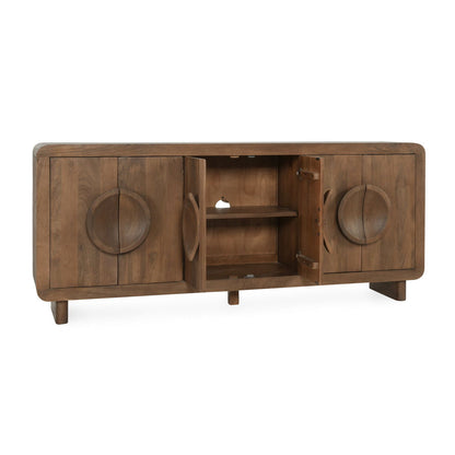 Vally - Mango Wood 6 Door Buffet - Natural