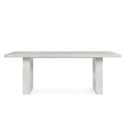 Lange - Outdoor Concrete Dining Table - Ivory