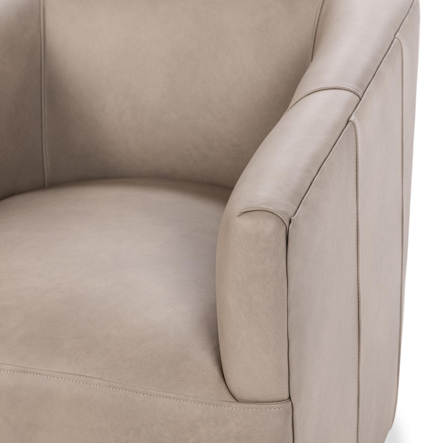 Vernon - Top Grain Leather Swivel Chair El Paso