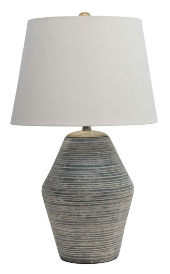 Lawrock - Antique Blue - Terracotta Table Lamp