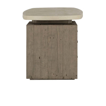 Angus - Solid Wood Desk - Distressed Gray/Antique White
