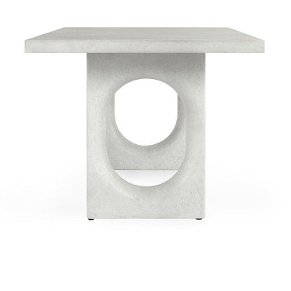 Lange - Outdoor Concrete Dining Table - Ivory