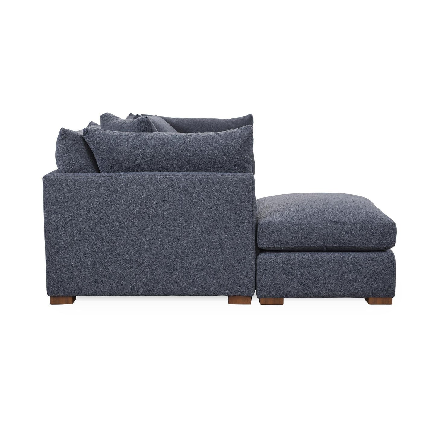Audrey - Upholstered Sofa Chaise - Rise Navy