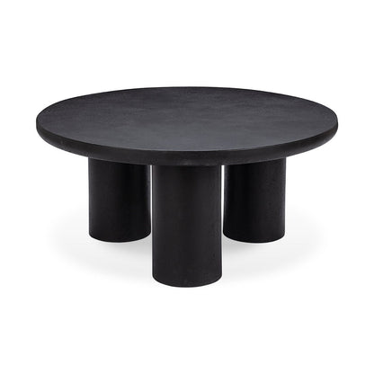 Anzio - Outdoor 36 Concrete Coffee Table - Black