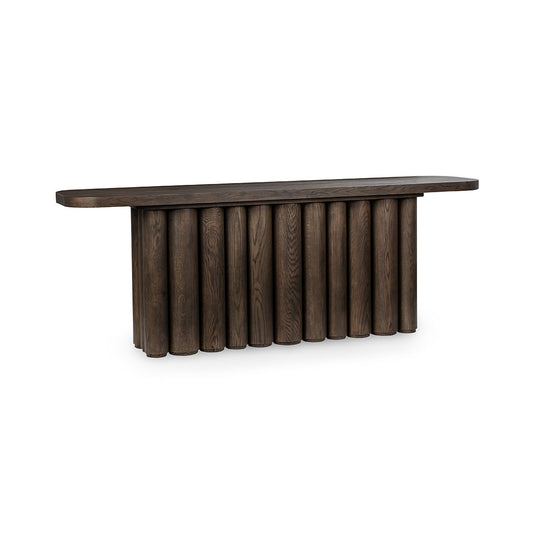 Tiber - Oak Wood 90 Console Table - Toasted Brown