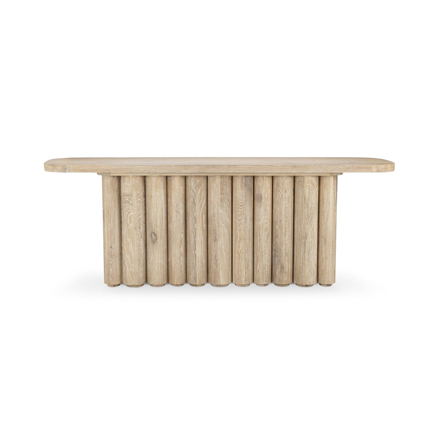 Tiber - Oak Wood Console Table - White Washed