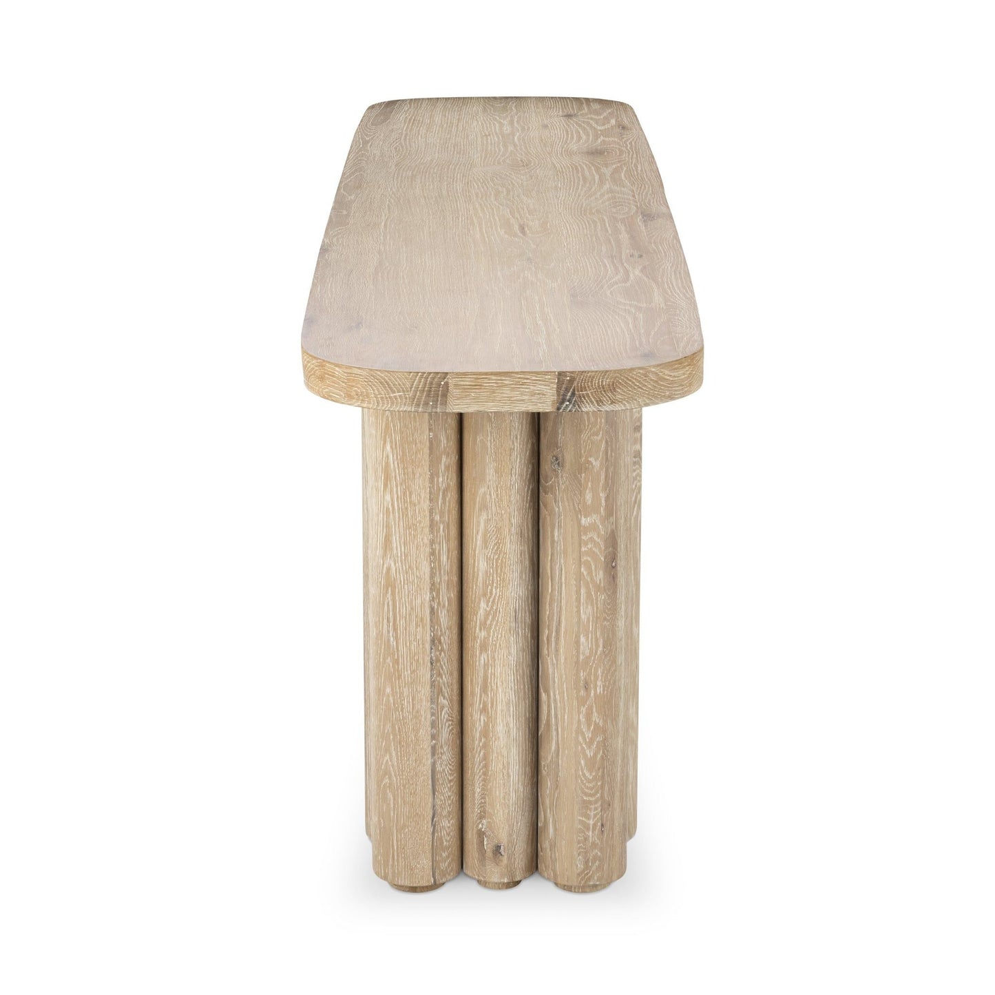 Tiber - Oak Wood Console Table - White Washed