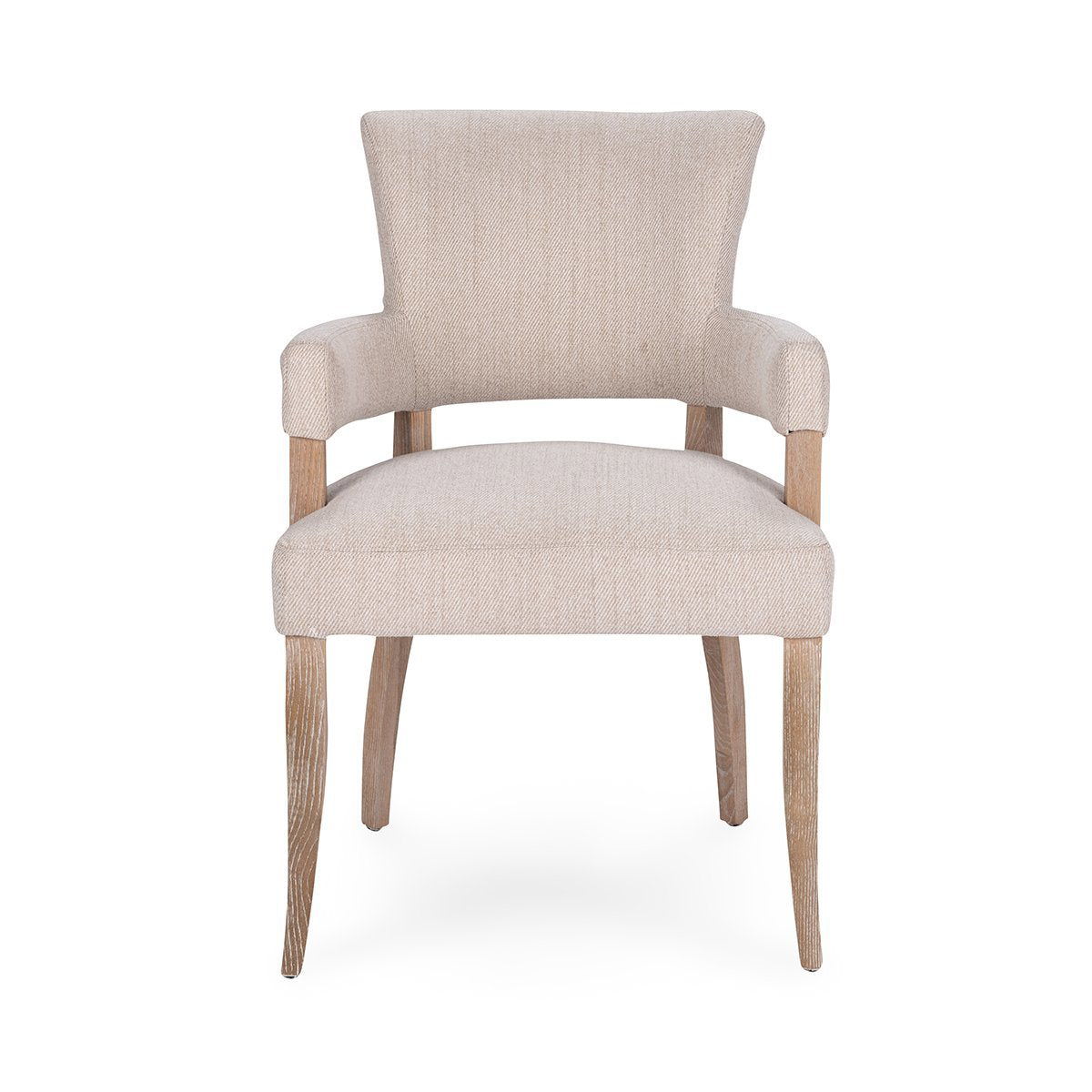 Ronan - Upholstered Dining Arm Chair - Sand Beige