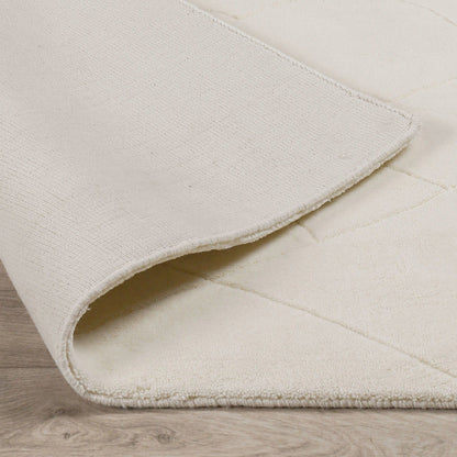 Renewed - Lucerne Wool Area Rugs - Ivory/White