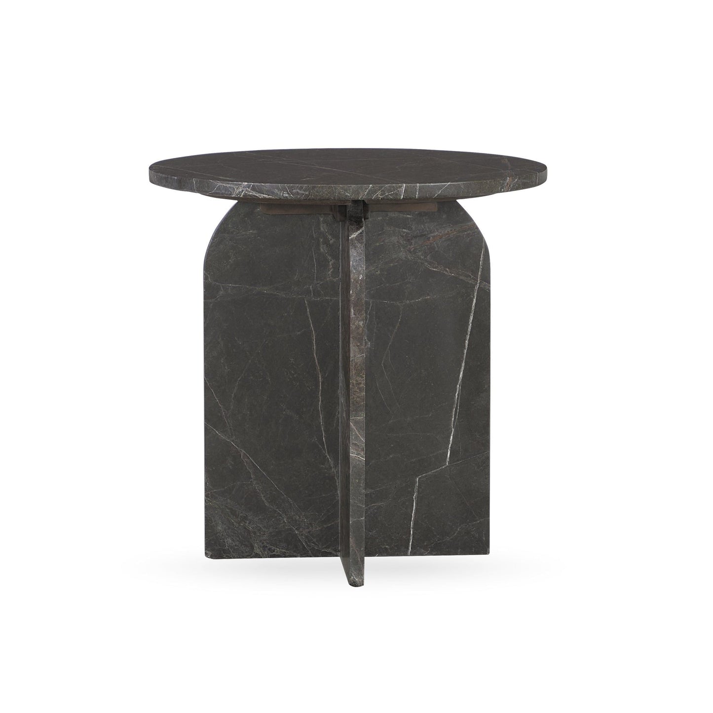 Briley - Marble Round Accent Table Small - Green