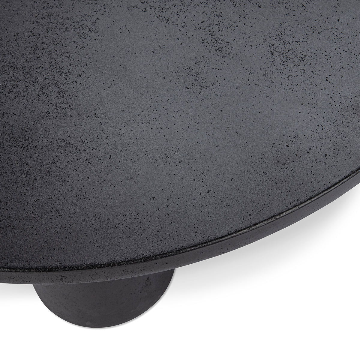 Anzio - Outdoor 36 Concrete Coffee Table - Black