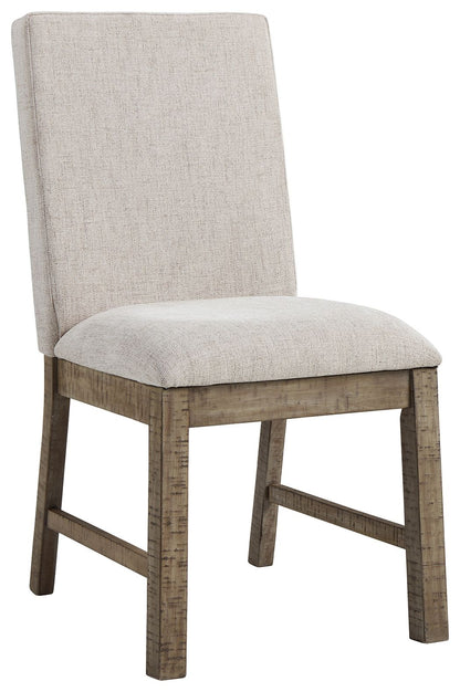 Langford - Light Grayish Brown - Dining UPH Side Chair (Set of 2)
