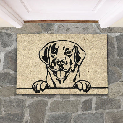 Doormats - Good Dog Doormat - Black/Sand