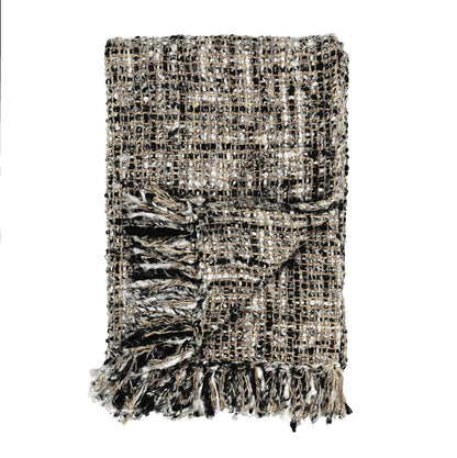 Throws - TC Porter Throw - Black/Ivory