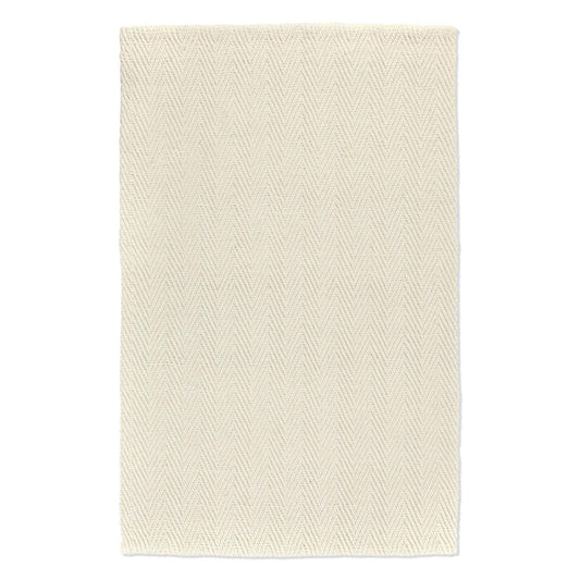 Herringbone - 1' x 1' Swatch Wool/Jute Rug - Ivory
