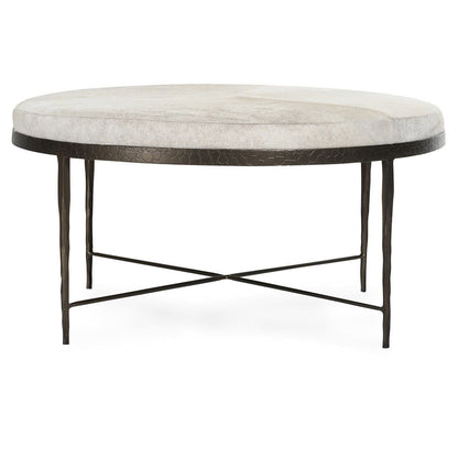 Bose - Hide Round Coffee Table - Ivory