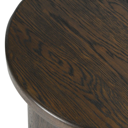 Runa - Oak Veneer End Table - Coffee Brown