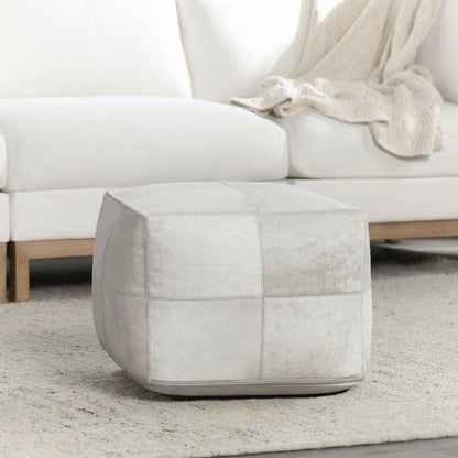 Poufs - Hide Canada Pouf - Ivory