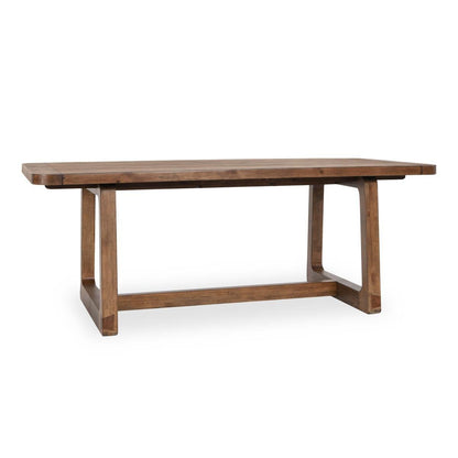 Lyra - Pine Wood 80-110 Ext Dining Table - Smoke Brown