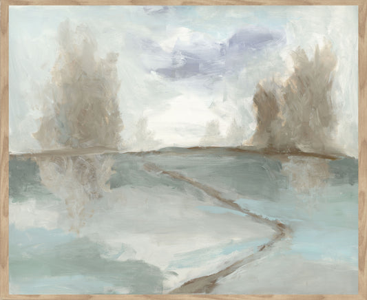 Blue - 48 x 72 Forest Painting By Buddy Whitlock - Blue