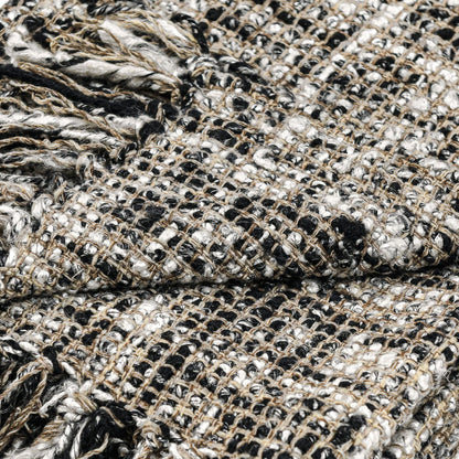 Throws - TC Porter Throw - Black/Ivory