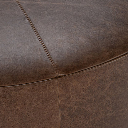 Clair - Leather Round Table
