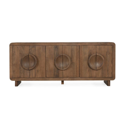 Vally - Mango Wood 6 Door Buffet - Natural