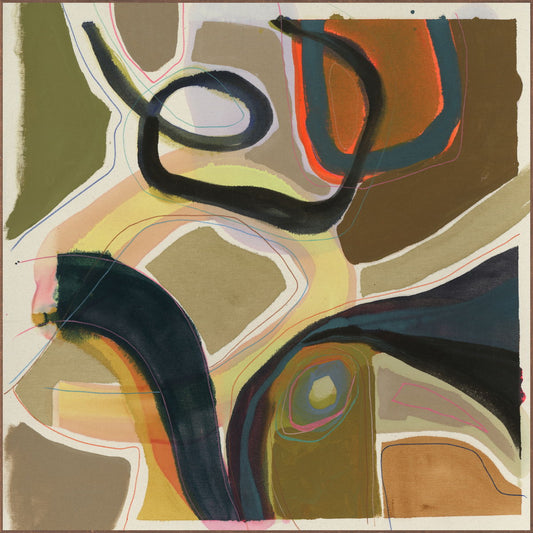 Toya I - 48 x 48 Painting Art By Buddy Whitlock - Green