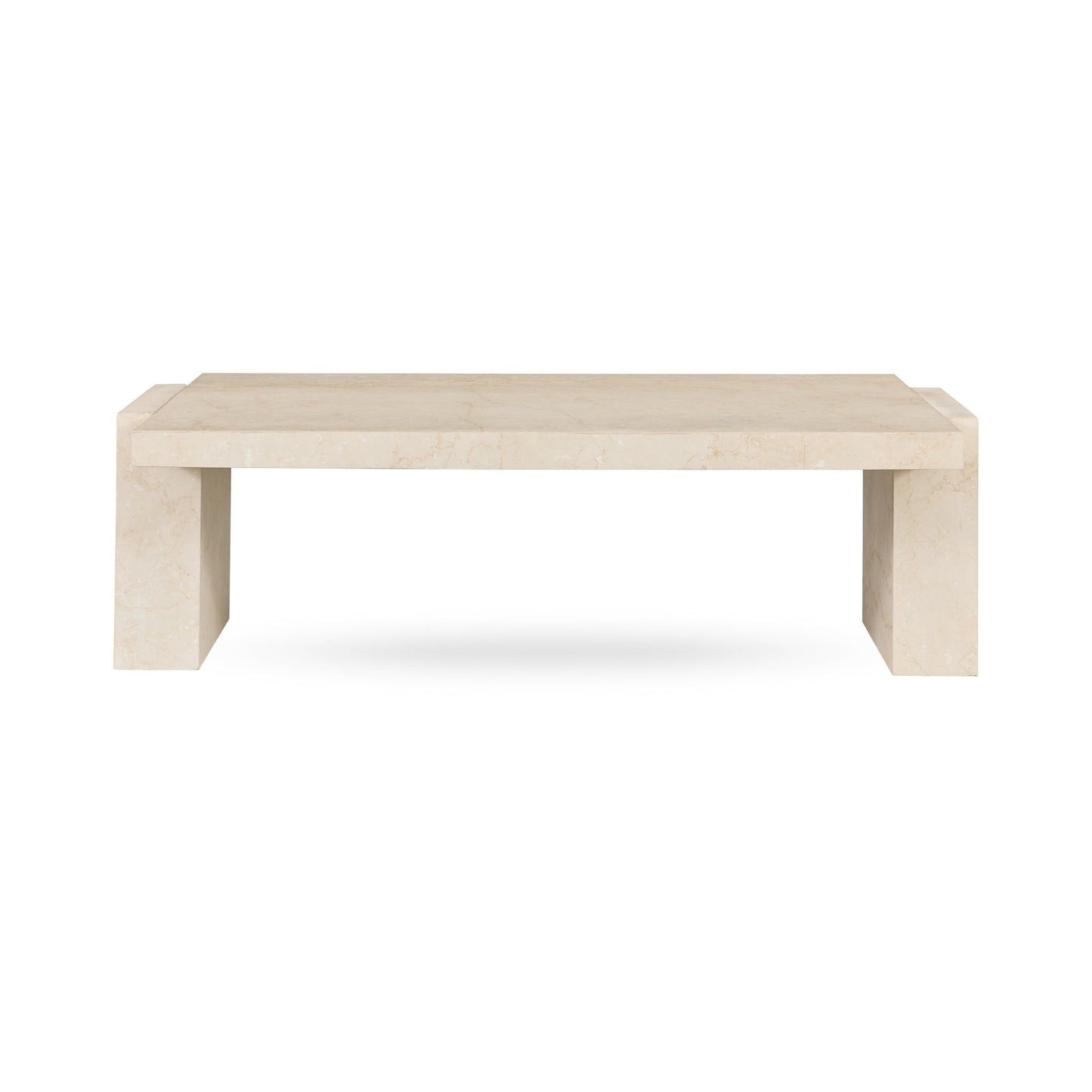 Rizza - Marble Rectangle Coffee Table - White