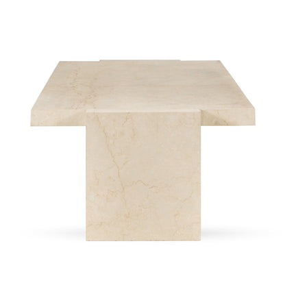 Rizza - Marble Rectangle Coffee Table - White