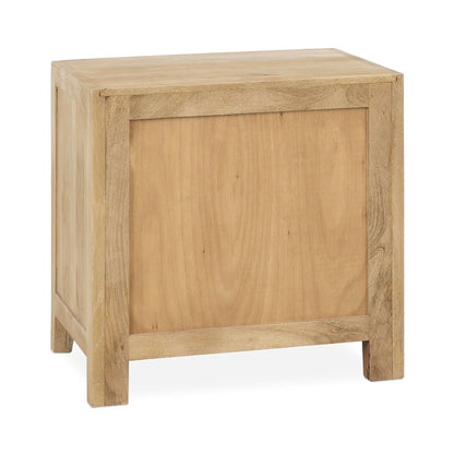 Laguna - Mango Wood 2 Drawer Nightstand - Natural