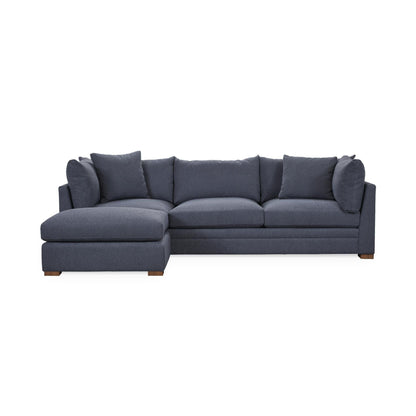 Audrey - Upholstered Sofa Chaise - Rise Navy